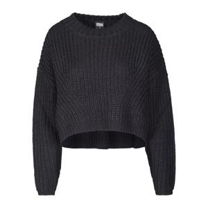 Women's wide oversize sweater black