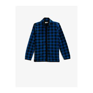 Koton Plaid Lumberjack Sweatshirt Zipper Long Sleeve