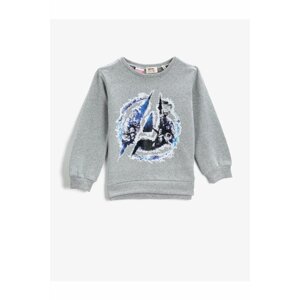 Koton Licensed by Marvel, Printed Sweatshirt with Crew Neck