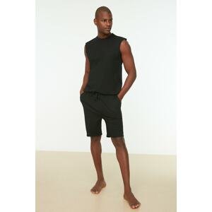 Trendyol Black Men's Regular Fit Pajamas Set