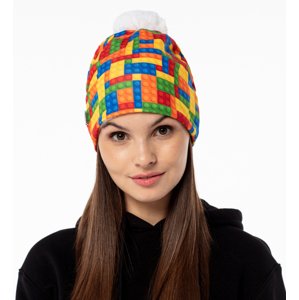 Mr. GUGU & Miss GO Woman's Blocks Beanie WB21WH 2062