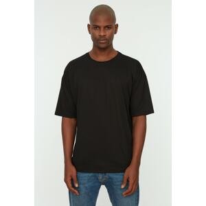 Trendyol T-Shirt - Black - Oversize