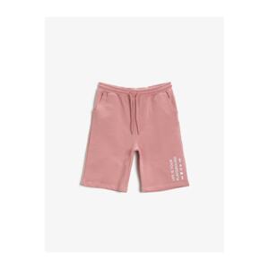 Koton Boys Pink Respect Life | Respect for Life - Organic Cotton Printed Shorts