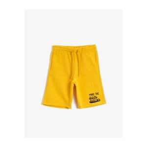 Koton Boys Yellow Waistband Shorts