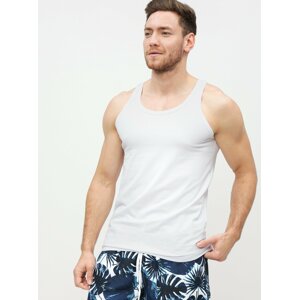 White Men's Basic Tank Top Jack & Jones - Men's