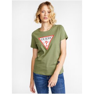 Green Women's T-shirt with print Guess Original - Women