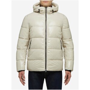 Creamy Men's Quilted Winter Jacket with Hood Geox Sile - Men