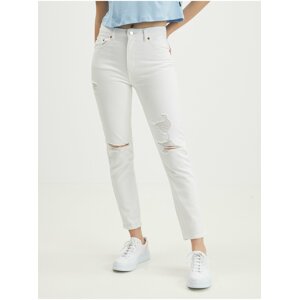 White slim fit jeans with torn effect TALLY WEiJL - Women