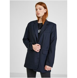 Dark blue striped jacket VILA Petra - Women