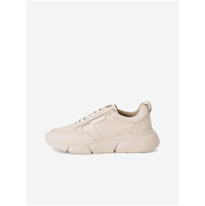 Cream Women's Leather Sneakers Tamaris - Women