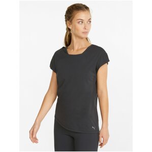 Black Women's T-Shirt with Puma Studio Foundation - Women