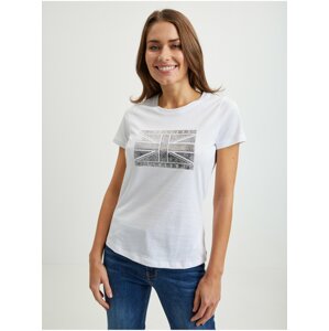 White Women's T-Shirt Pepe Jeans Beatriz - Women