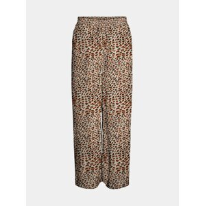Beige patterned wide trousers Noisy May Fiona - Women