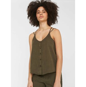 Khaki top with buttons Noisy May Maisie - Women