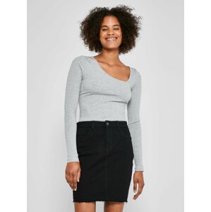 Black Denim Mini Pencil Skirt Noisy May Callie - Women