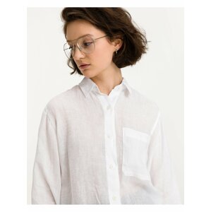 White Women's Linen Shirt Replay - Women