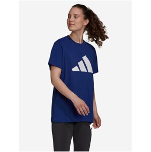 adidas Performance Future Icons Logo Blue Women's Sports T-Shirt - Women