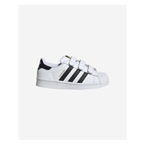 White Kids Leather Sneakers adidas Originals Superstar - unisex