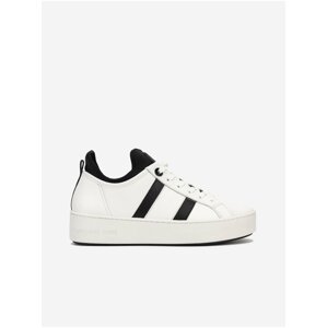 Michael Kors Ace Stripe White Women's Leather Sneakers - Ladies