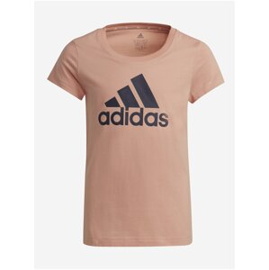 Apricot Children's T-Shirt with Printed adidas Performance G BL T - Unisex