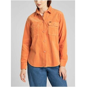 Orange Ladies Corduroy Shirt Lee Sandy - Women