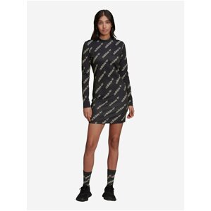 Black Patterned Dress adidas Originals - Women