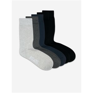 Jack & Jones Set of five pairs of socks in grey, black and navy blue Jack & Jon - Men's
