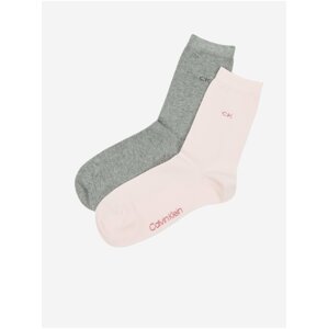 2PACK Calvin Klein Women's High Socks Multicolored