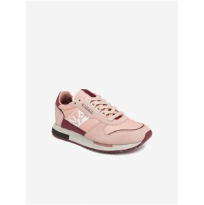 Pink Napapijri Vicky Womens Suede Sneakers - Women