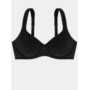 Black bra with small pattern DORINA - Women