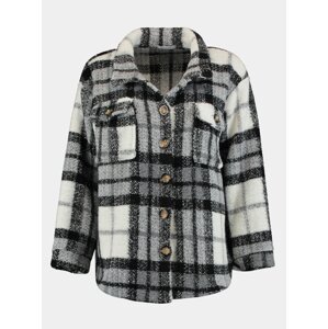 Haily ́s Grey checkered light jacket with wool Hailys - Women