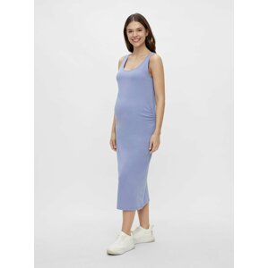 Light Blue Maternity Basic Maxi-Dresses Mama.licious Lea - Women