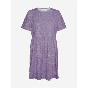 Light Purple Patterned Loose Dress Noisy May Anna - Women