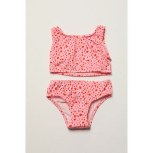 Trendyol Girls' Pink Printed Bikini Set