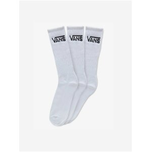 Set of three pairs of white men's socks VANS Classic Crew - Men