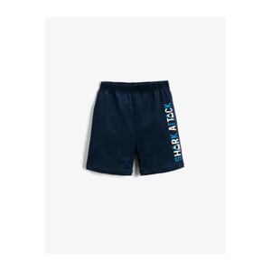 Koton Shorts - Dark blue - Normal Waist