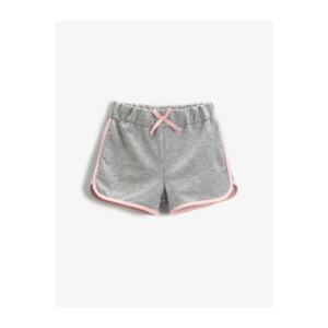 Koton Bow Striped Shorts Cotton