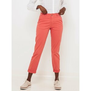 Pink Shortened Straight fit Pants CAMAIEU - Women