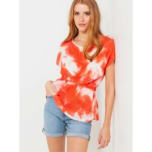 Red Batik Blouse CAMAIEU - Women