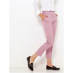 Light pink shortened straight fit pants CAMAIEU - Women