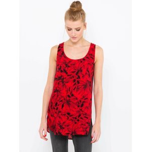 Red floral top CAMAIEU - Women