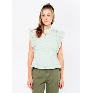 Menthol blouse with madeira CAMAIEU - Ladies