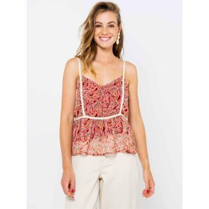 Pink patterned top CAMAIEU - Women