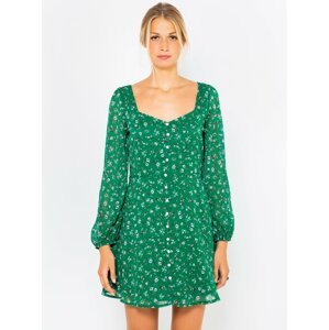 Green Floral Dress CAMAIEU - Women