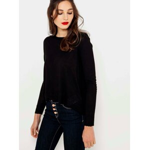 Black Women's Sweater with Decorative Detail on the Back CAMAIEU - Women