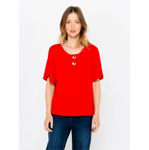 Red T-shirt CAMAIEU - Women