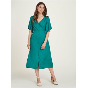 Turquoise women's maxi dress Tranquillo