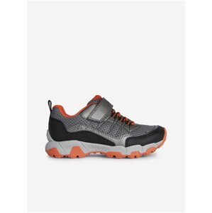 Orange and Grey Boys Shoes Geox Magnetar Boy - unisex