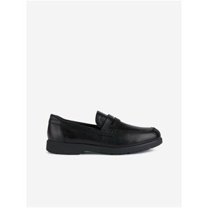 Black Men's Leather Loafers Geox Spherica - Men's