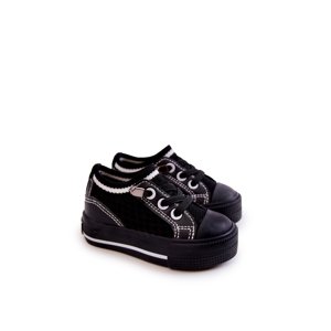 Kids slip-on sneakers Big Star - black